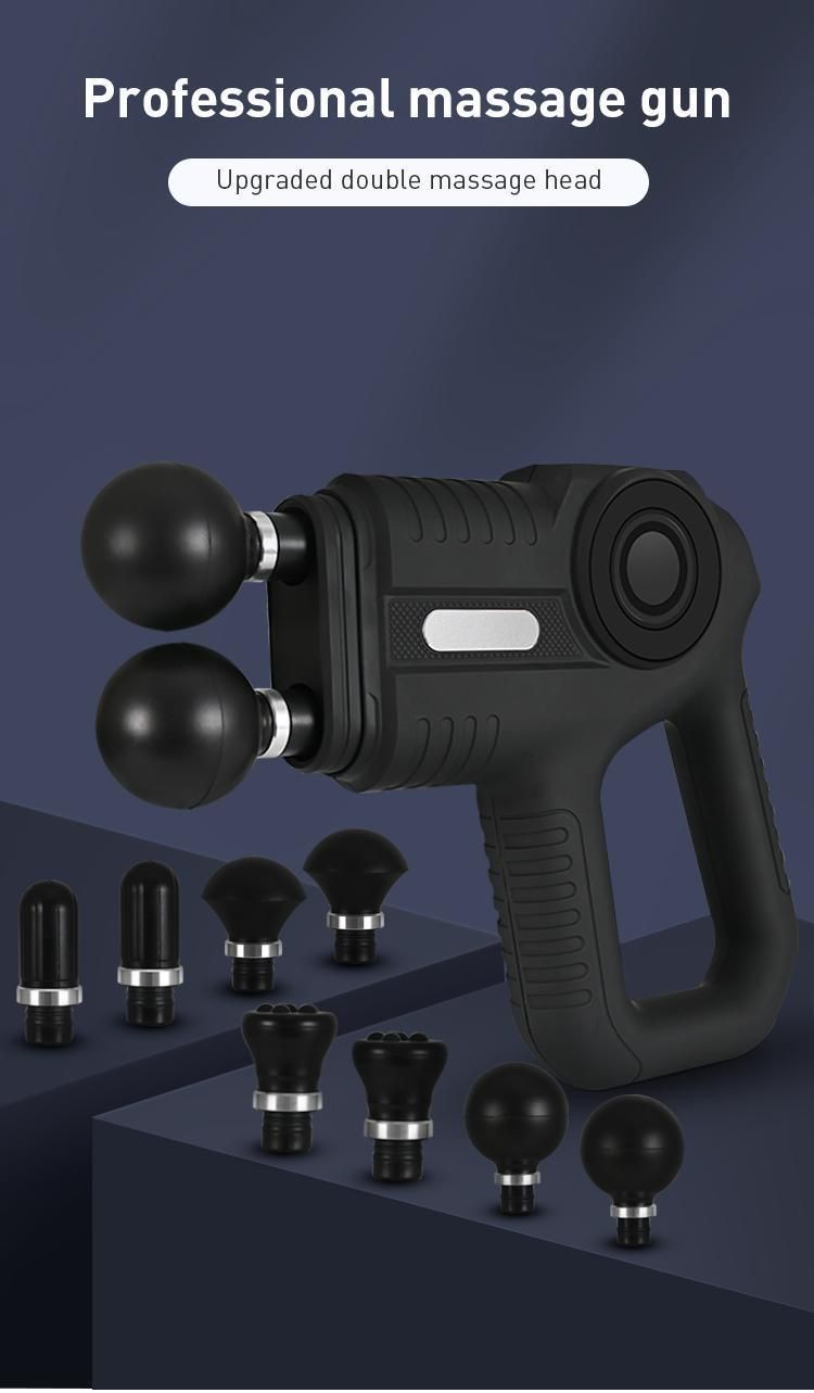 Health-Care Massage Gun with 8 Heads and high Capacity