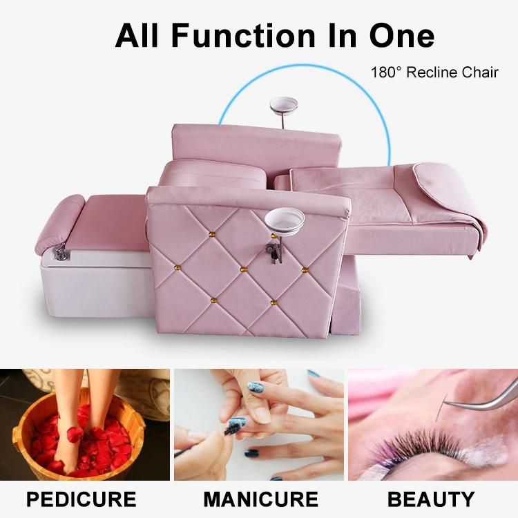 China Factory Price Luxury Pink Pedicure SPA Chair for Sale