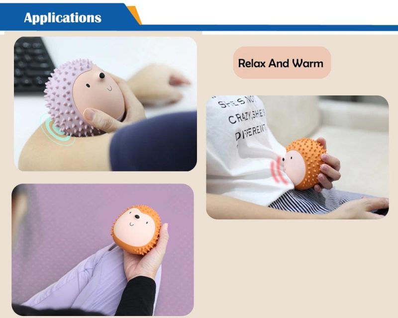 2022 New Gift Electric Vibration Mini Hot Compress Body Massager