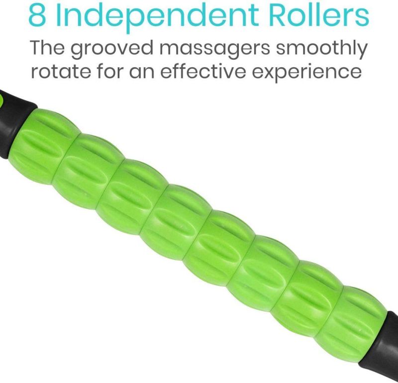TPR Non-Slip PP Steel Massage Roller Stick