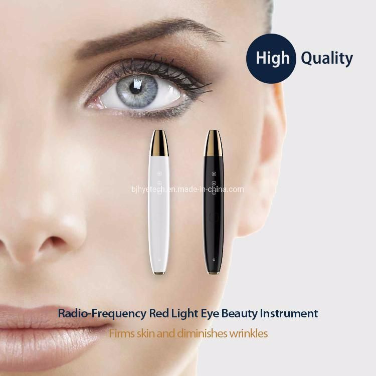RF Beauty Red Galvanic Massage Pen Eyes Anti-Aging Device Facial Massage LED Light Eye Therapy