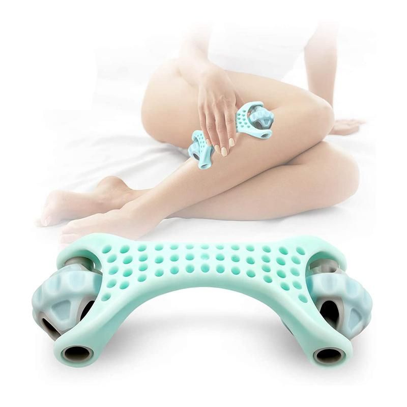 Handheld Muscle Roller Massager for Shoulder and Neck Body Massager Cramp Pain and Tension Relief Helps Legs and Back Recovery Tools Wyz20166