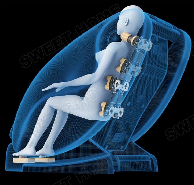 Electric 3D Kneading Ball Body Healthcare Chair Massage Zero Gravity Music Full Body Massage Chair