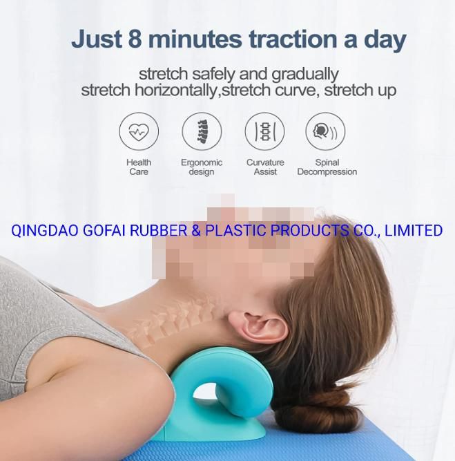 Neck Stretcher for Pain Relief Trobing Cervical Neck Traction Device for Neck Relax Posture Corrector Cervical Spine Alignment Chiropractic Pillow Shoulder