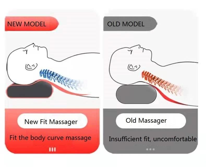 Massage Pillow Shiatsu Kneading Neck Back Massager Electric Massage Pillow Cushion with Heat