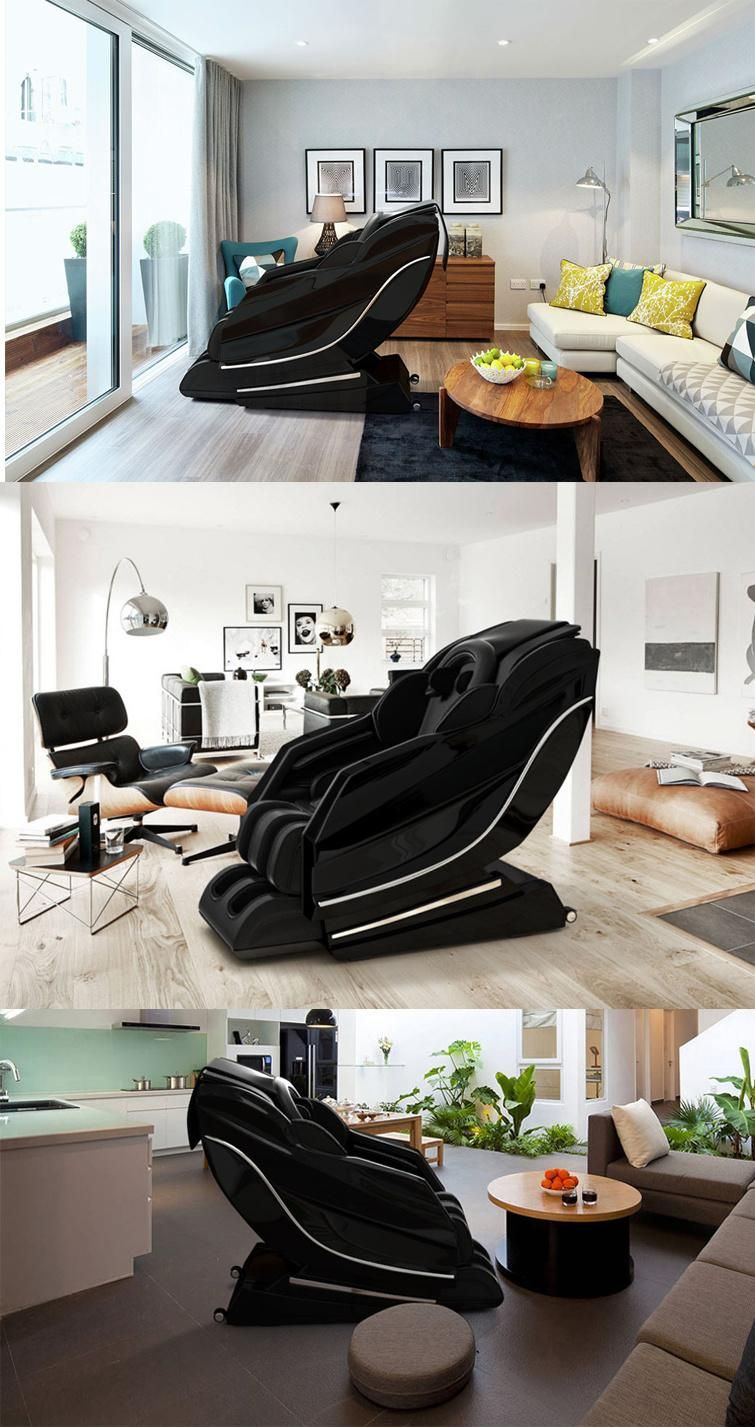 L Track Massage Mechanism Chair Full Body PU/Leather Cover