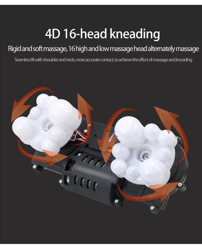 Portable Kneading Body Massager Shiatsu Neck Back and Shoulder Massager with Heating