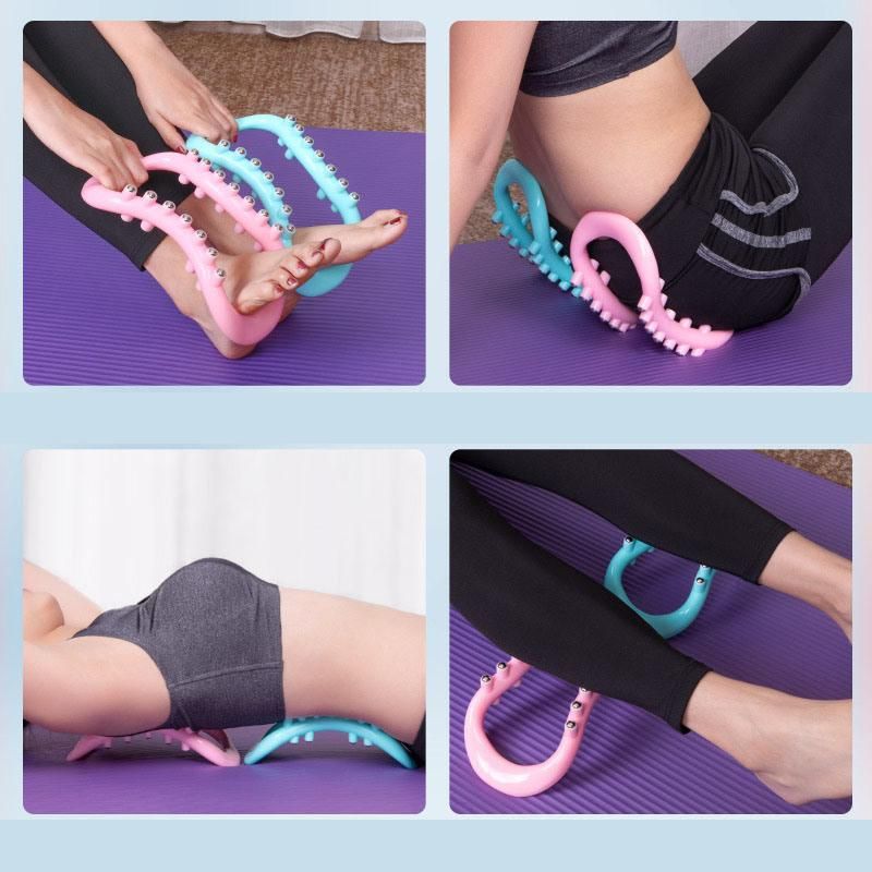 Steel Ball Yoga Ring Open Back Shoulder Massage Yoga Magic Ring Convex Point
