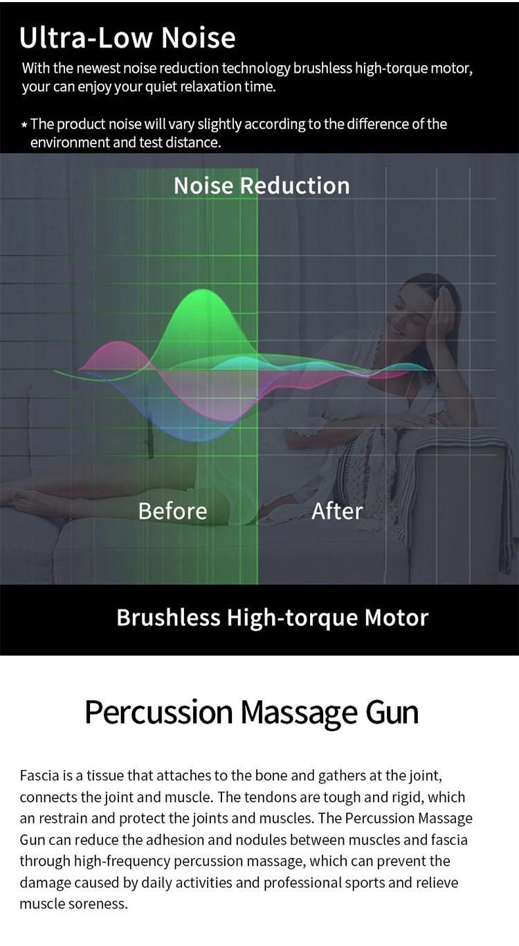 New Massage Gun 9 Speed Handheld Deep Tissue Percussion Type C Quick Rechargeable Body Vibration Muscle Massage Gun