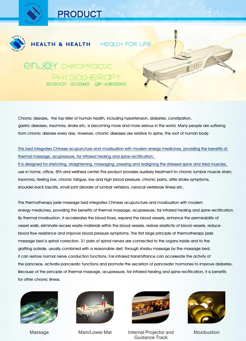 2017 Medical Thermotherapy Jade Massage Bed with Ce Certificate for Spine Adjustment