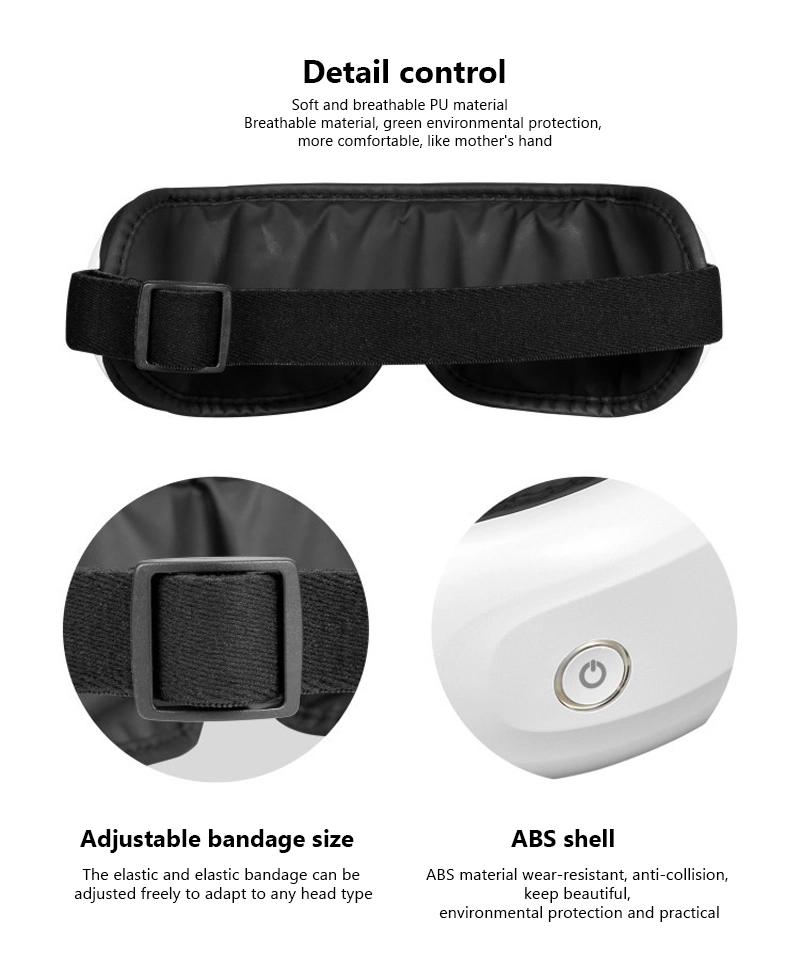 Customized Intelligent Portable Eye Massager with Heat Music Function
