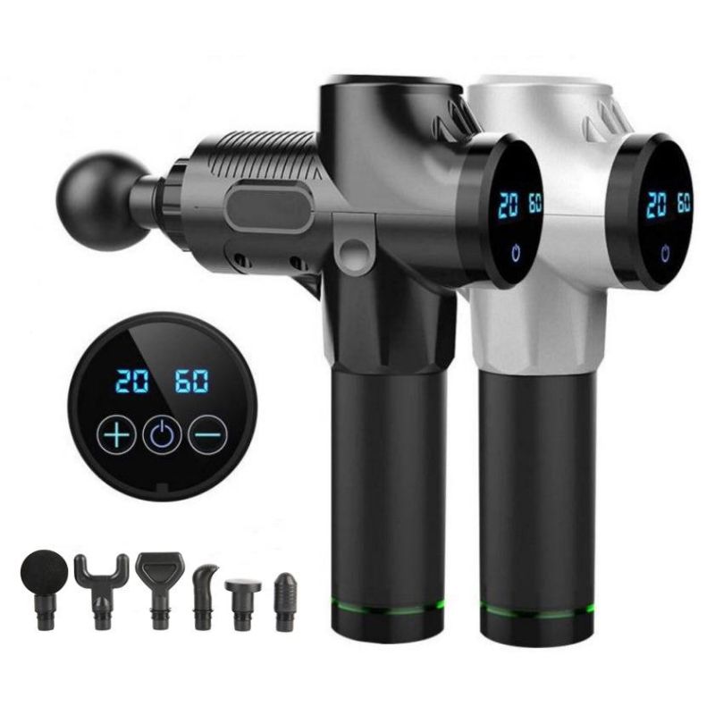 Massage Gun Deep Tissue, Massage Gun 20 Speed Handheld Muscle Massage Gun Percussion Massager with 6 Massage Heads for Body Muscle Massage Pain Relief