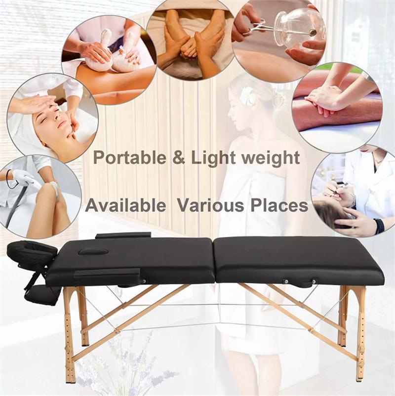 Cheap Light Weight Portable Couch Folding Wooden Massage Bed
