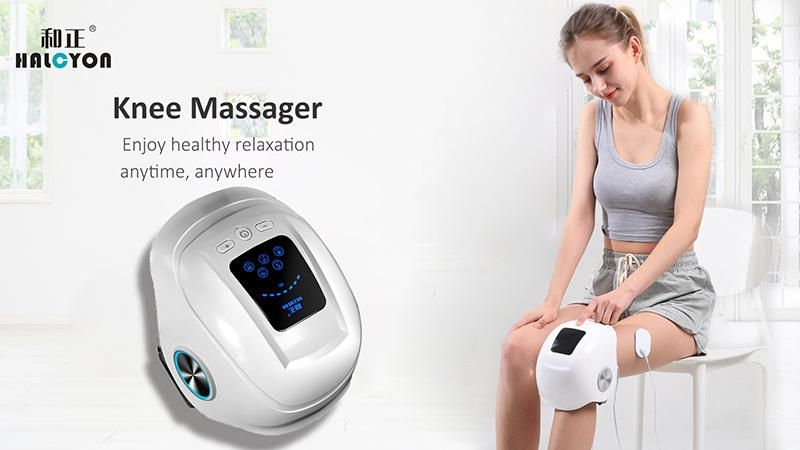New Portable Electric Pulse Knee Massager Support Vibrator Product for Arthritis Joint Pain Relief