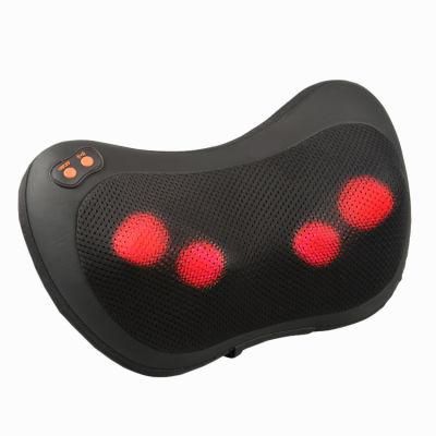 OEM Electric Portable Shiatsu Thermal Shoulder Back Massager Kneading Roller Neck Smart Massage Pillow for Car and Home