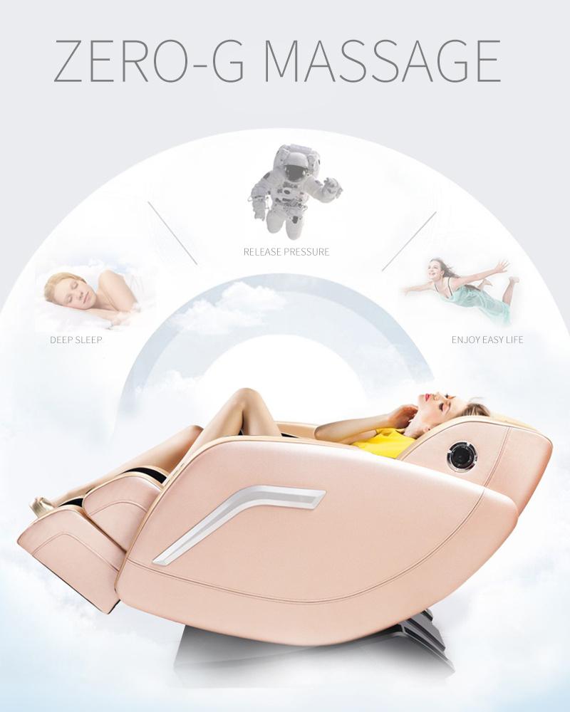 Fullbody Zero Gravity Massage Chair with 3D Massage Core, Lady Pink