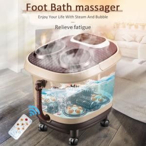 Foot Bath Basin Heating Bubble Massager