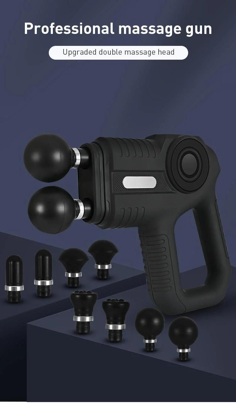 16mm Amplitude Custom Large Massage Gun with 8 Heads