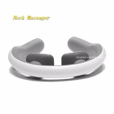 Wireless Heat Best Portable Massager of Neck Kneading Pulse 6 Modes Mini U Shape Cervica Massaging Device