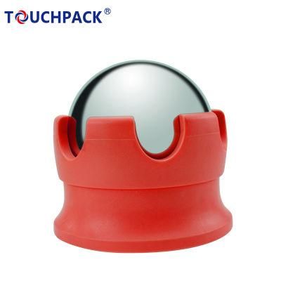 55mm Pain Relief PP Base Cold Ball Metal Massage Roller