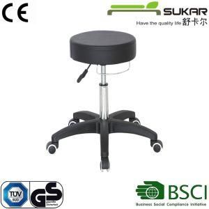 Height Adjustable Chrome Steel Lab Stool