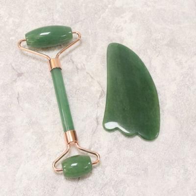 Custom Logo Crystal Jade Face Roller with Box