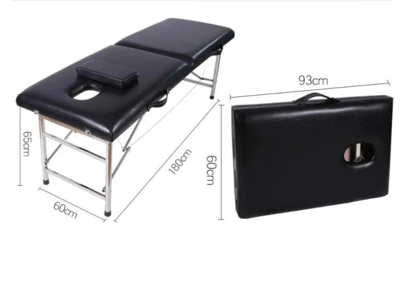 Portable Massage Table Professional Adjustable Folding Bed Beauty Massage Bed