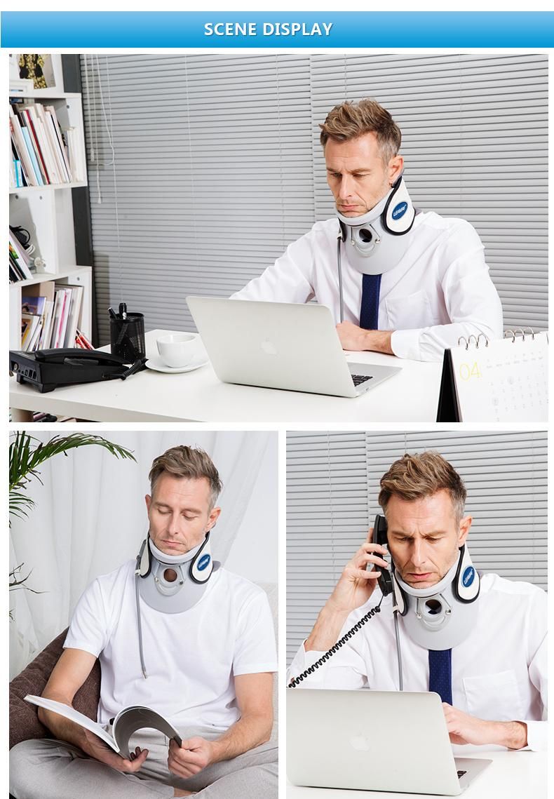 Cervical Neck Traction Device Inflatable and Adjustable Neck Support