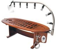 Stainless Steel Water Shower Wooden SPA Massage Bed