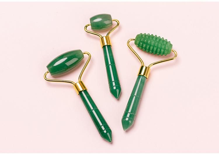 Hot Selling 100% Real Rose Quartz Guasha Mini Face Jade Roller