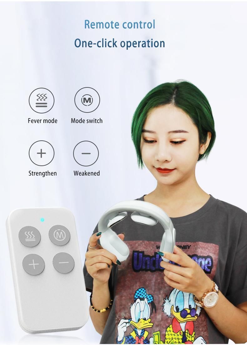 Rechargeable Shiatsu Portable Smart Neck Massager with Pulse Mode