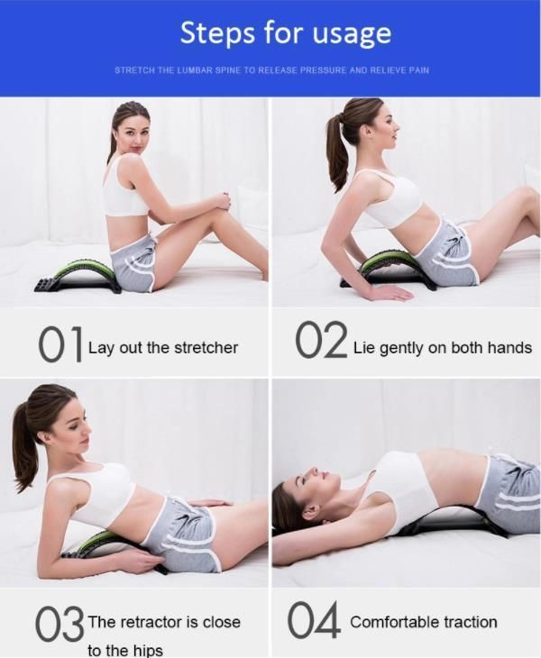 3 Levels Adjustable Lumbar Back Stretcher for Back Massager