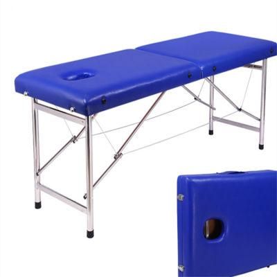 Multifunction Adjustable Folding Manual Hospital Examination Table Portable Massage Bed for Beauty and Massager