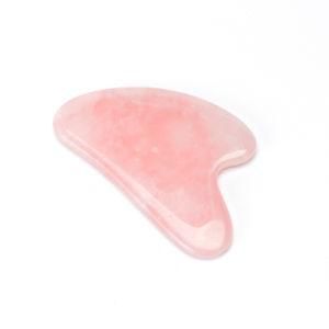 Rose Quartz Jade Roller Guasha Board Natural Stone Scraper Tools