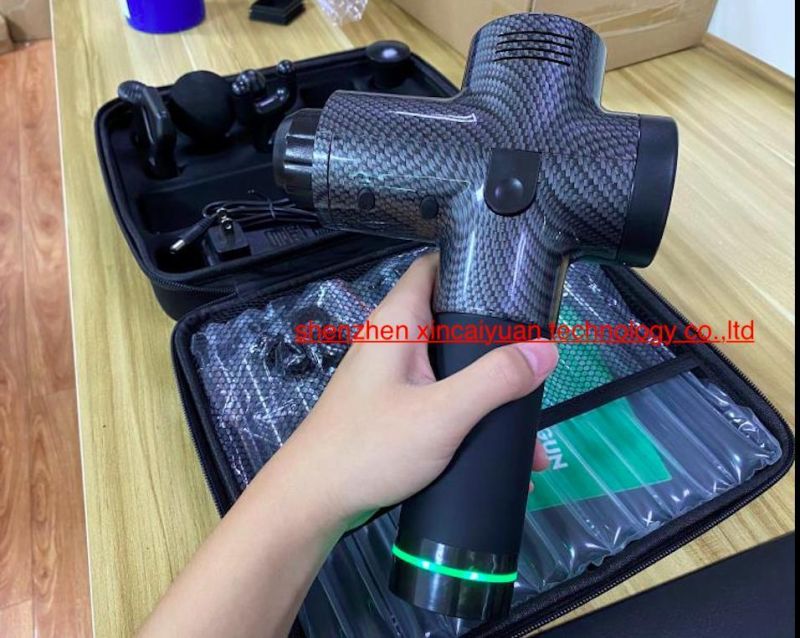 Muscle Massage Gun, Quiet Deep Tissue Percussion Back Neck Head Hammer Massager for Athletes, 30 Speed Level, LED Touch Screen with 10 Heads, Hand Held Massager