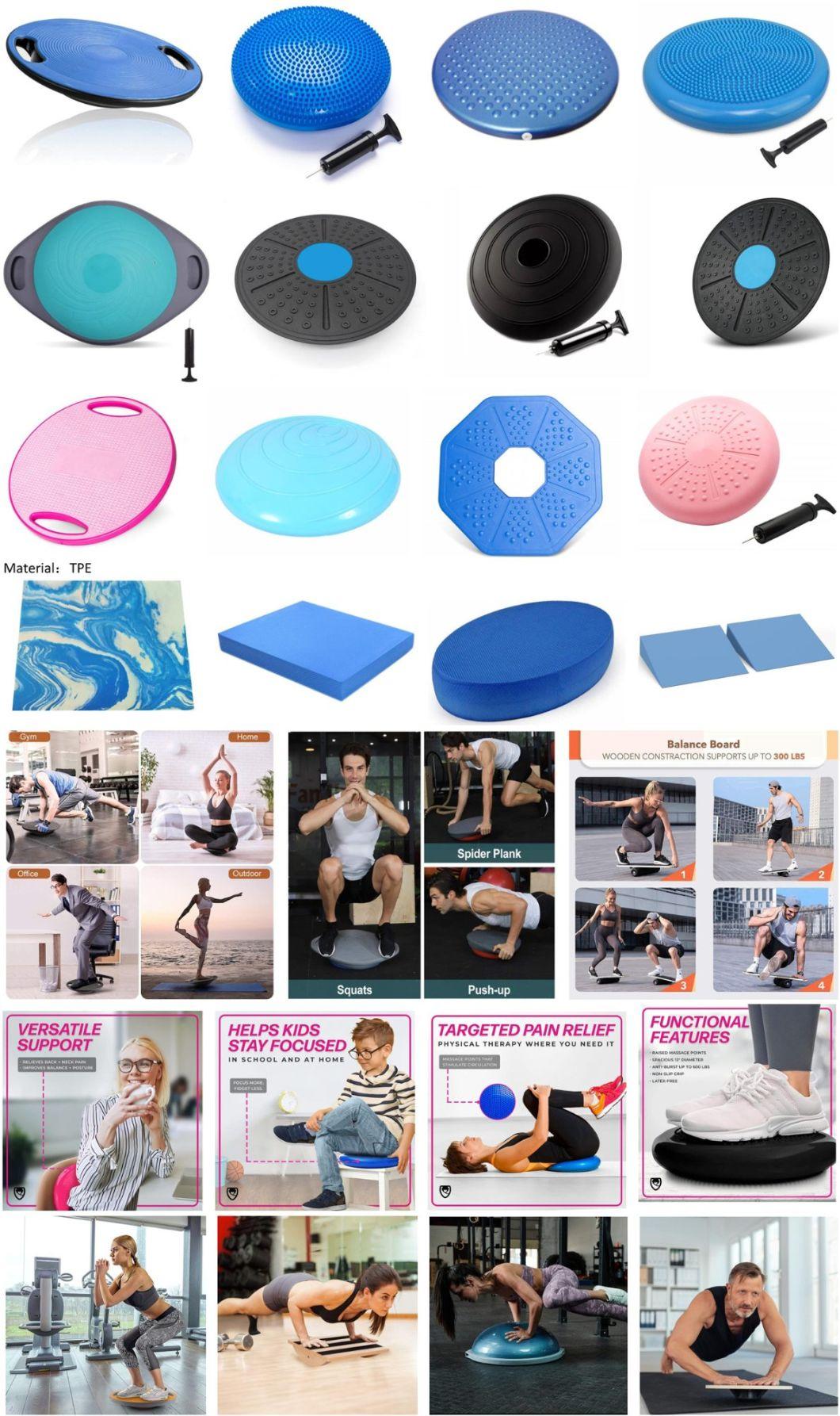 Inflated Wobble Cushion -Balance Mat, Core Balance Disc (Extra Thick) , Flexible Seating for All Age (Office & School & Home) , Massage Seat, Yoga Balance Disc