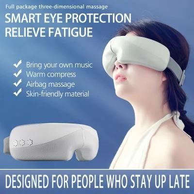 Smart Electric Eye Massager with Graphene Heat Compression Improve Sleep Music Function