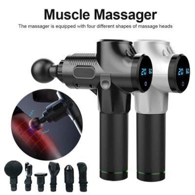 2021 Custom Logo Gym Sports 30 Speed Percussion Vibration Cordless Massage Fascia Gun