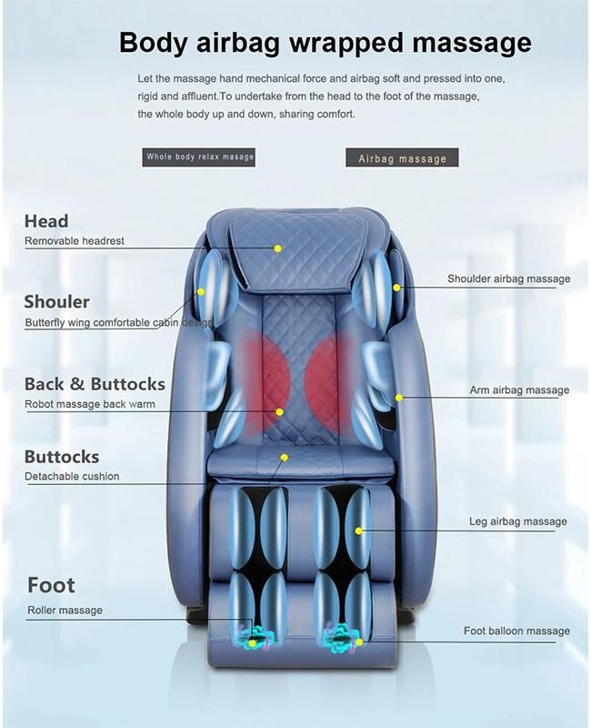 Factory Supply High-Grade PU Leather Foot Massage Chair