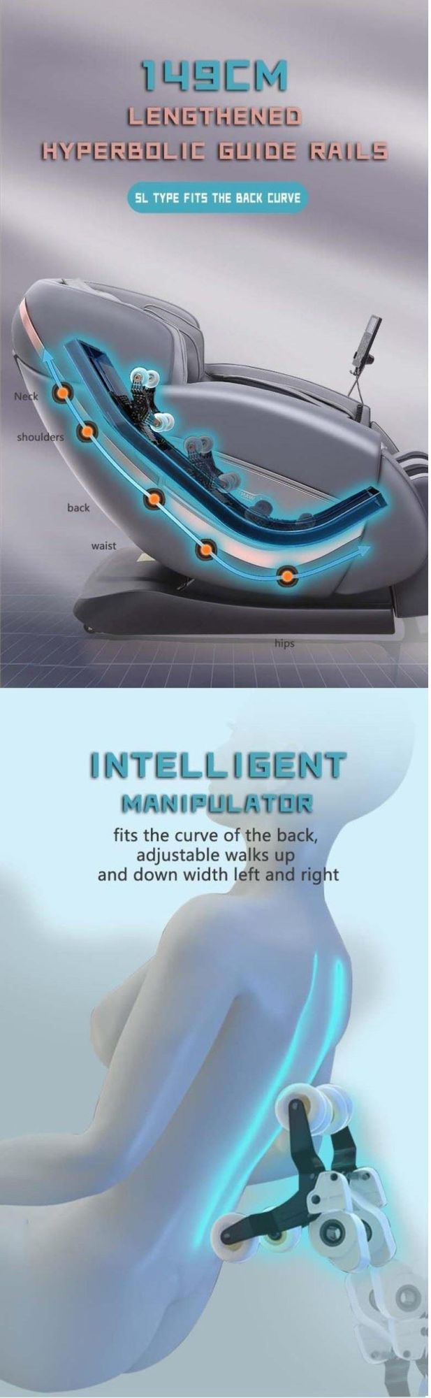 Hot Selling Intelligent Zero Gravity Massage Heating on Back Mini Reclining Massage Chair