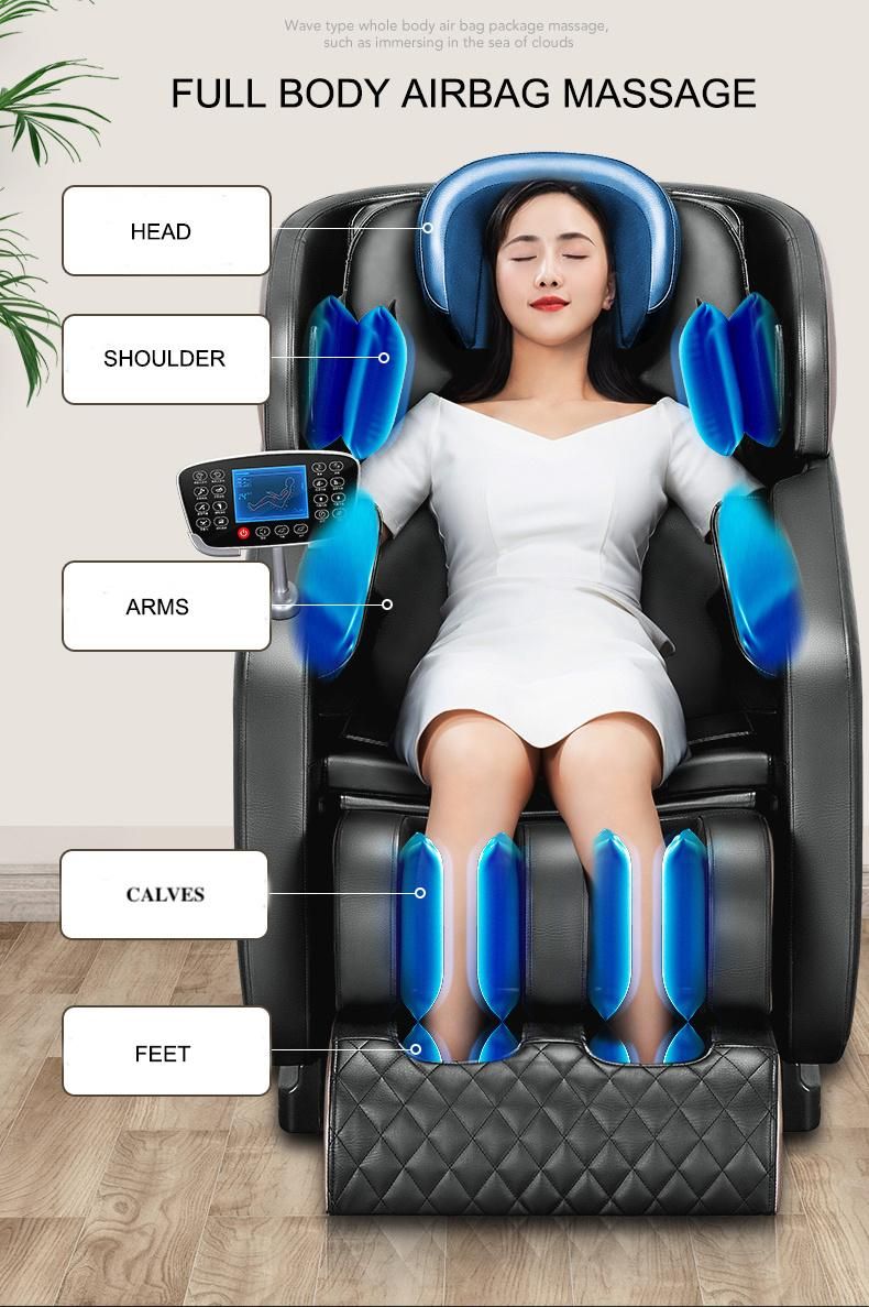 Cheap Price U-Shaped Airbags Head Massage Zero Gravity Shiatsu Full Body Neck Back Waist Soles Electric Massage Chair