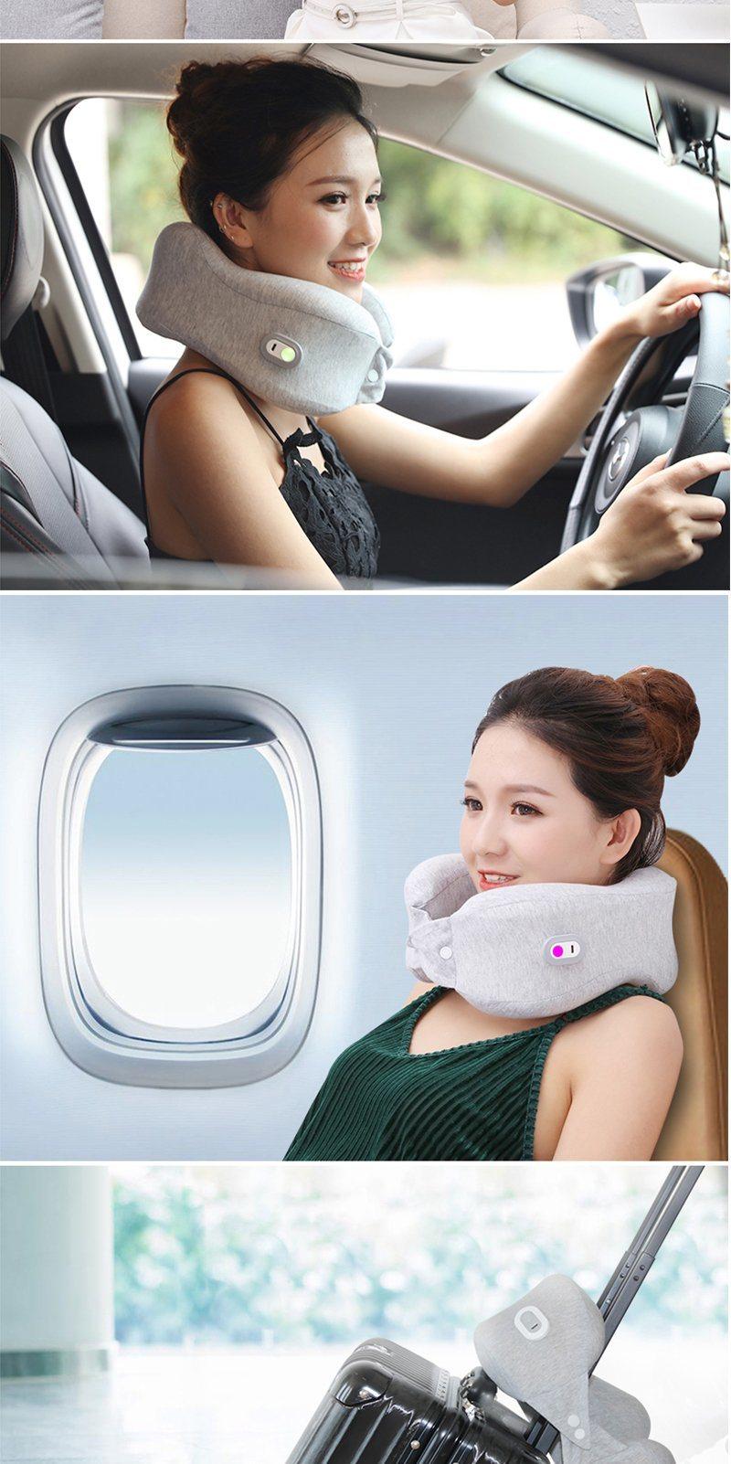 2020 Portable Electric Massage U Shape Pillow Travel Neck Vibration Pillow