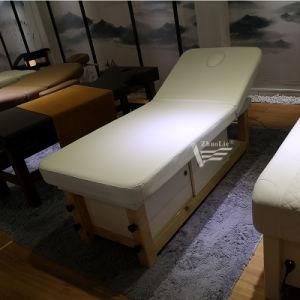 High Quality Solid Wood Massage Table Beauty Facial Bed