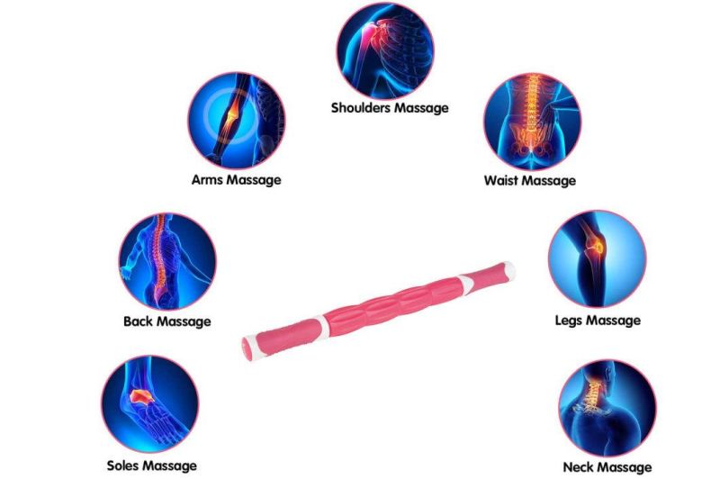 Massage Bar for Deep Tissue Massage of The Back and Leg Muscles