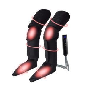 Hot Sale Therapy Relaxing Electric Air Compression Circulation Leg &amp; Foot Calf &amp; Thigh Massager with Hot Compress