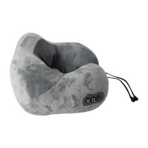 OEM Velvet Fabric Car Seat Body Shoulder Travel Neck Massage Pillow Pain with Heating Function