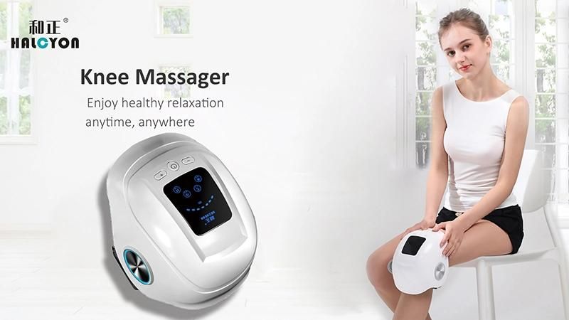 Hezheng Vibration Air Pressure Knee Health Care Pain Relief Electric Heating Knee Joint Massager for Pain Relief