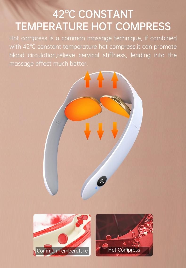 U Shape Magnetic Smart Foldable Cervical Massage Device