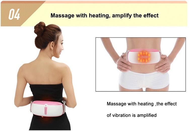 Electric Shiatsu Vibrating Heated Weight Loss Slimming Massage Belt Neck Shoulder Back Belly Full Body Slimming Vibration Belt Massager