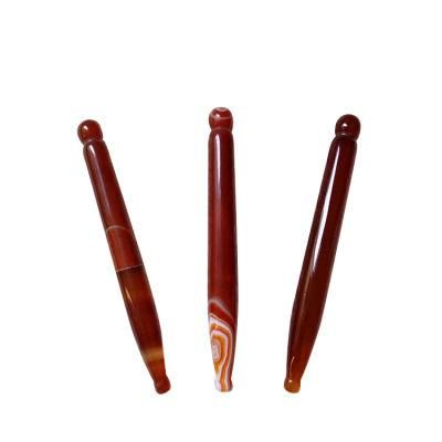 Wholesale Red Agate Jade Gua Sha Tool Acupuncture Massage Stick for Body Massage